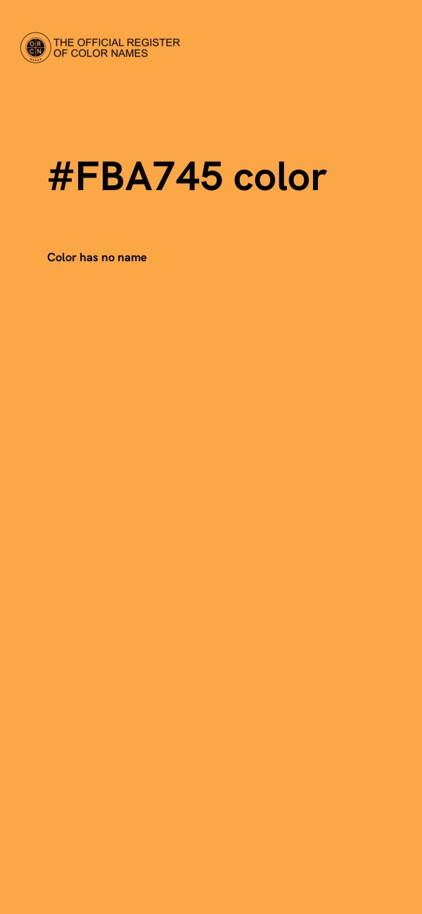 #FBA745 color image