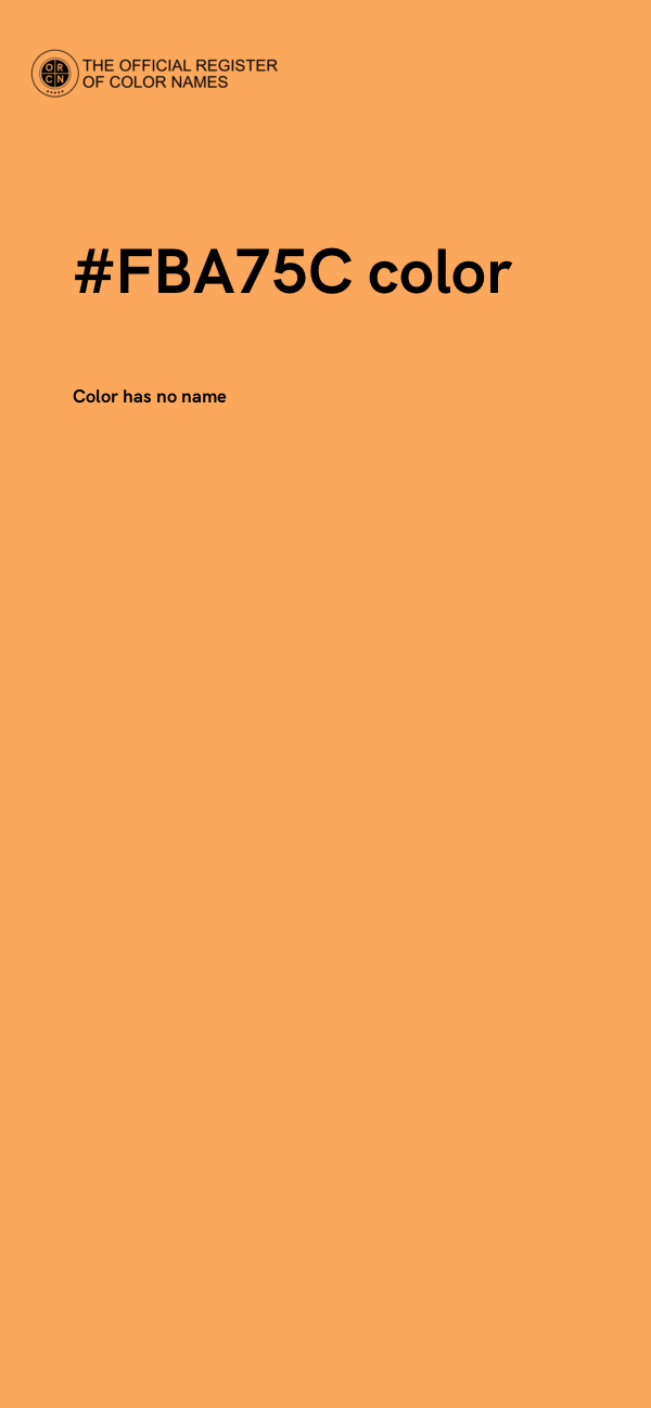 #FBA75C color image