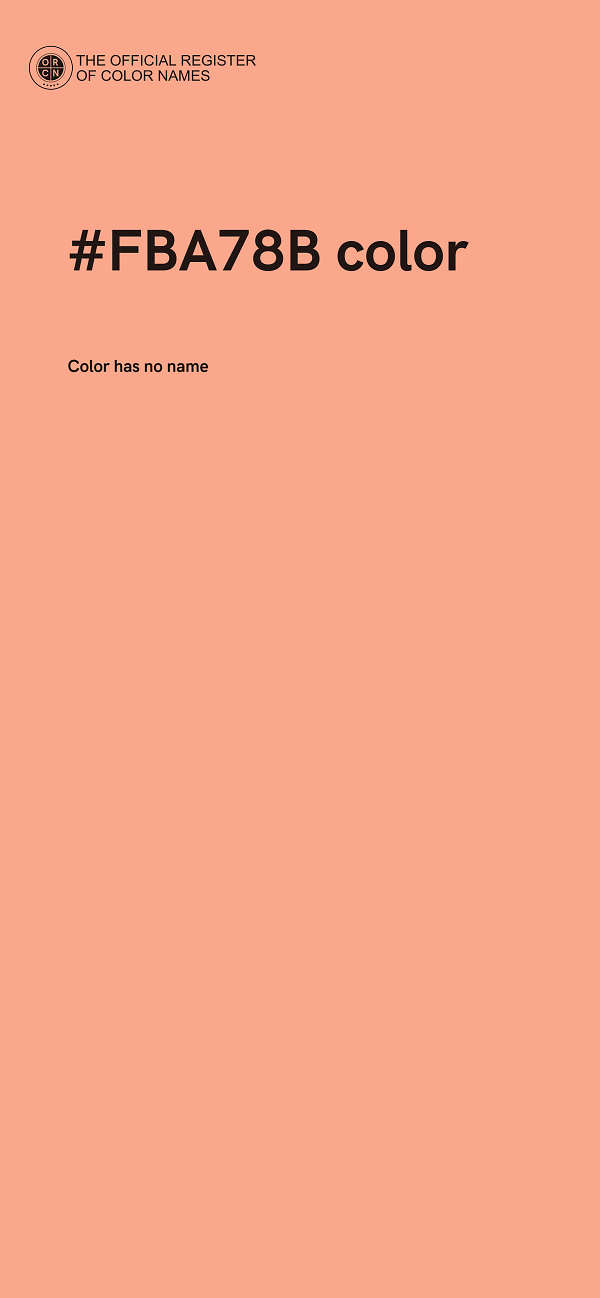 #FBA78B color image