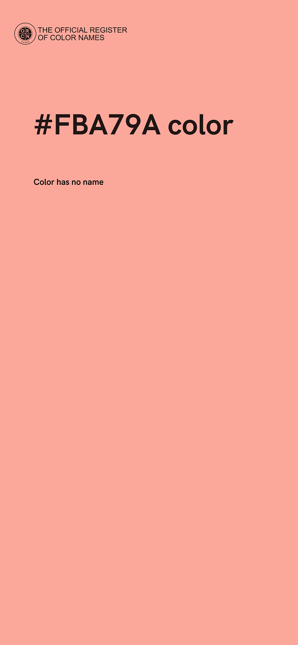#FBA79A color image