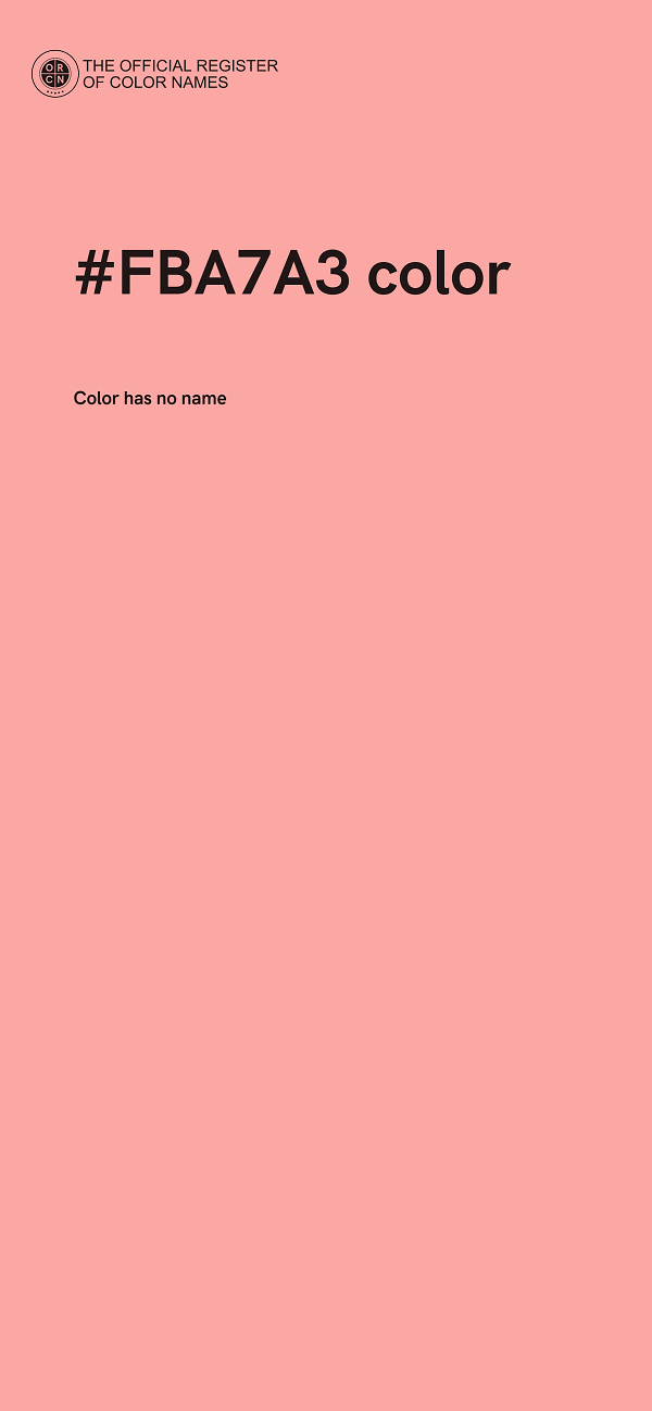 #FBA7A3 color image
