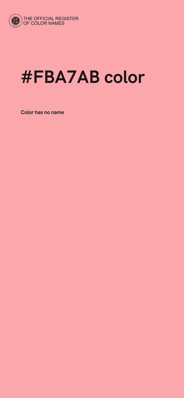 #FBA7AB color image