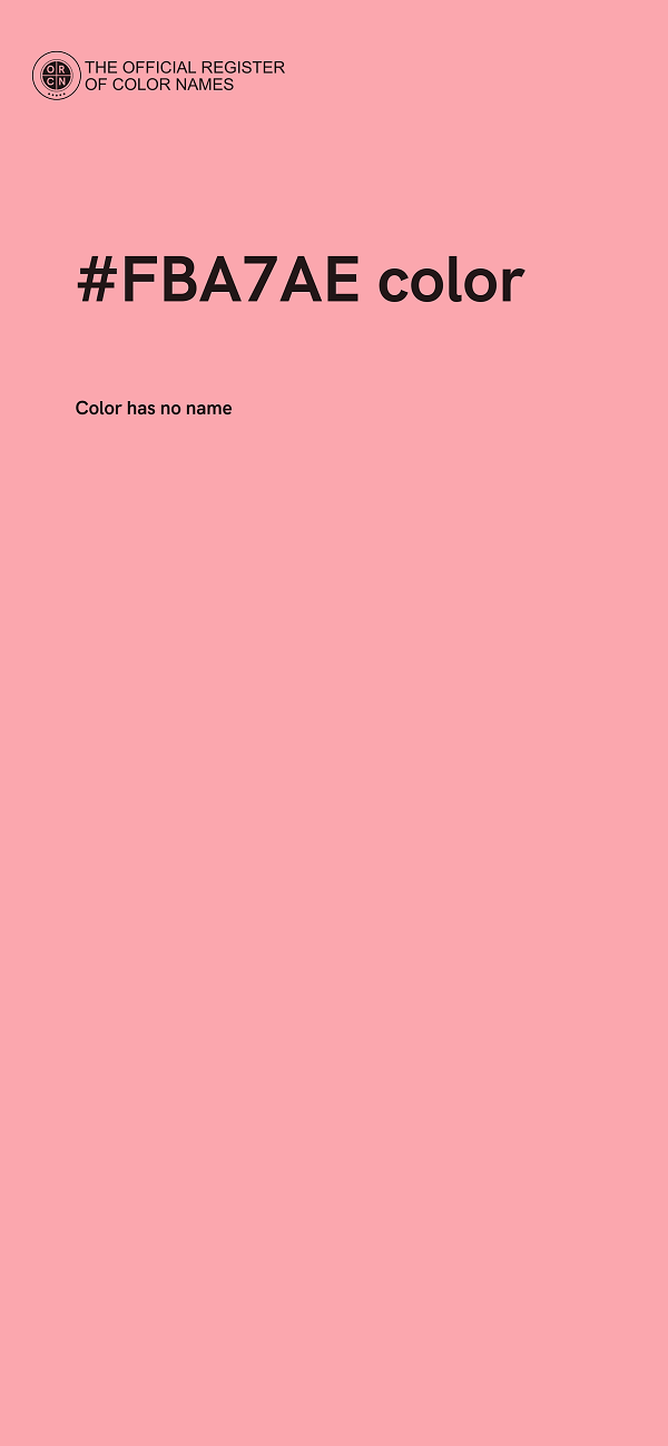 #FBA7AE color image