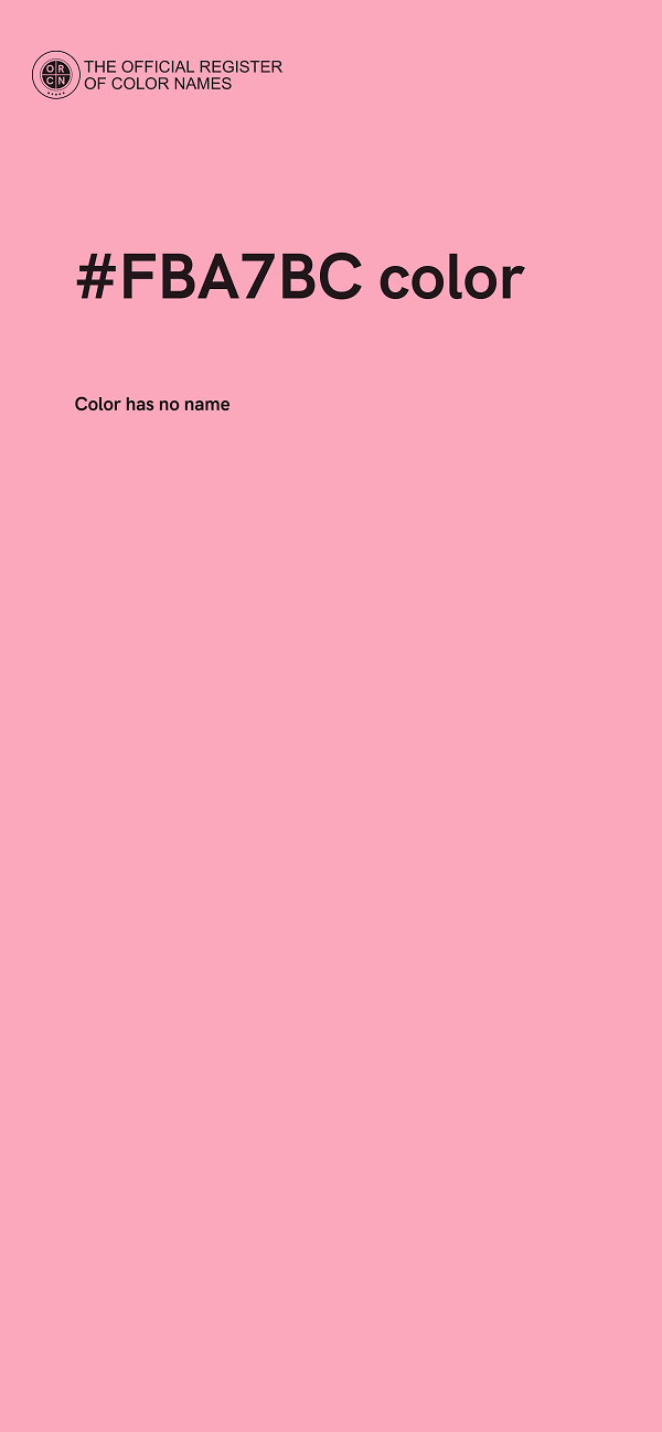 #FBA7BC color image
