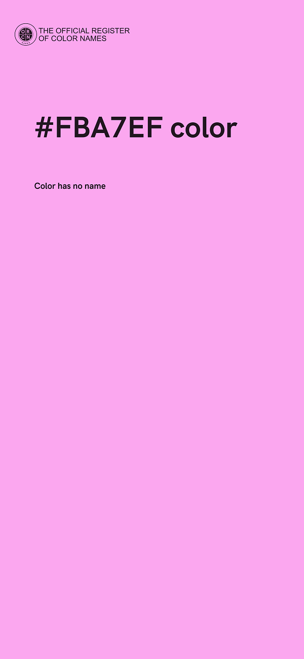#FBA7EF color image