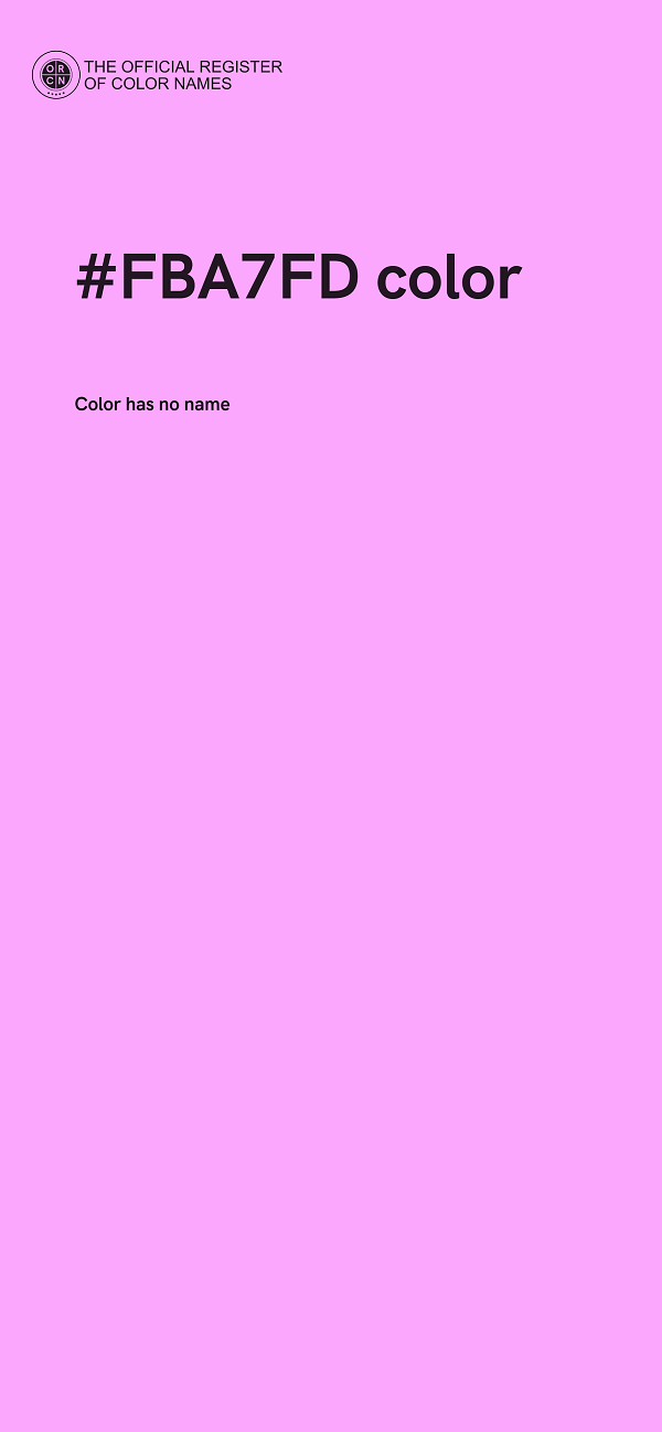 #FBA7FD color image