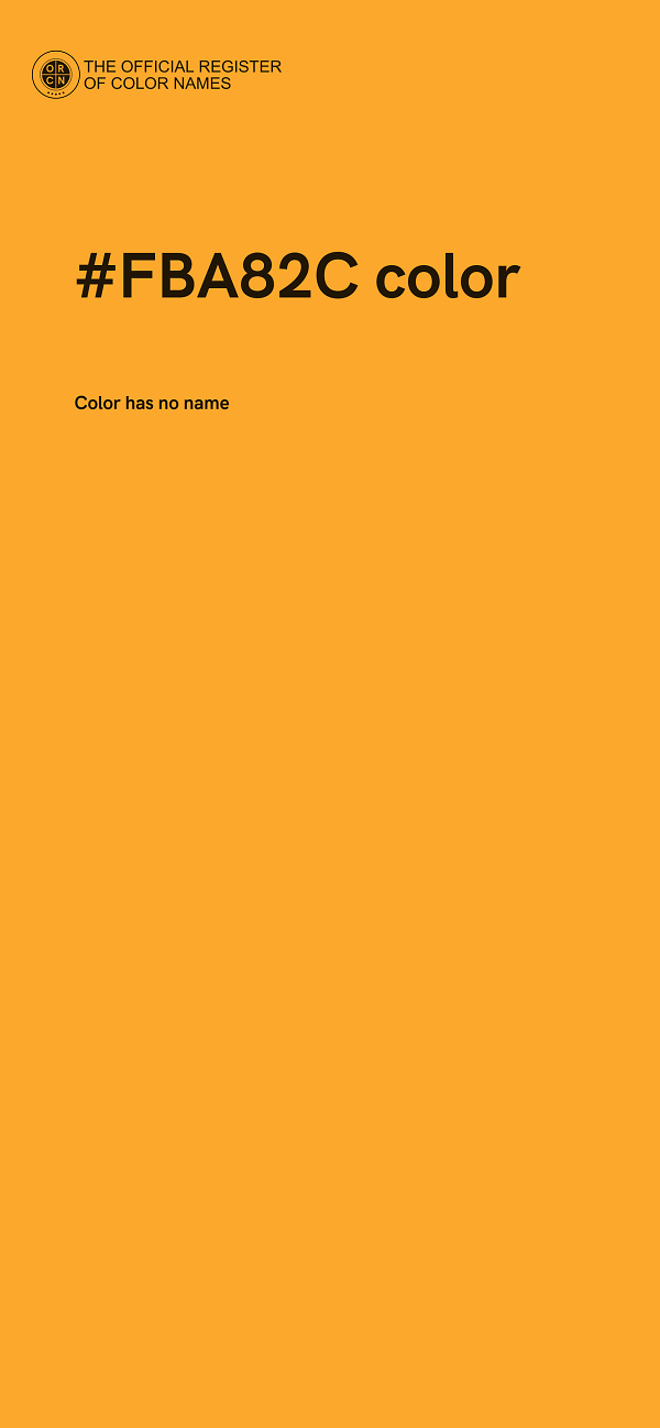 #FBA82C color image