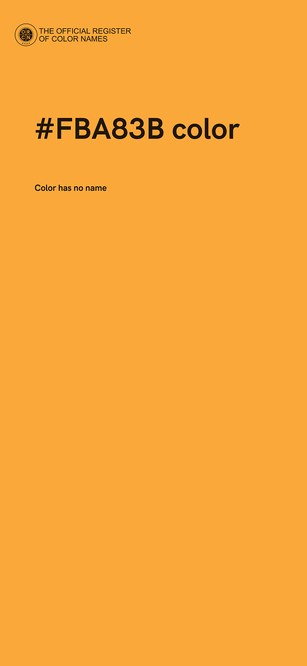 #FBA83B color image