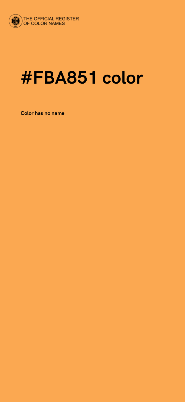 #FBA851 color image