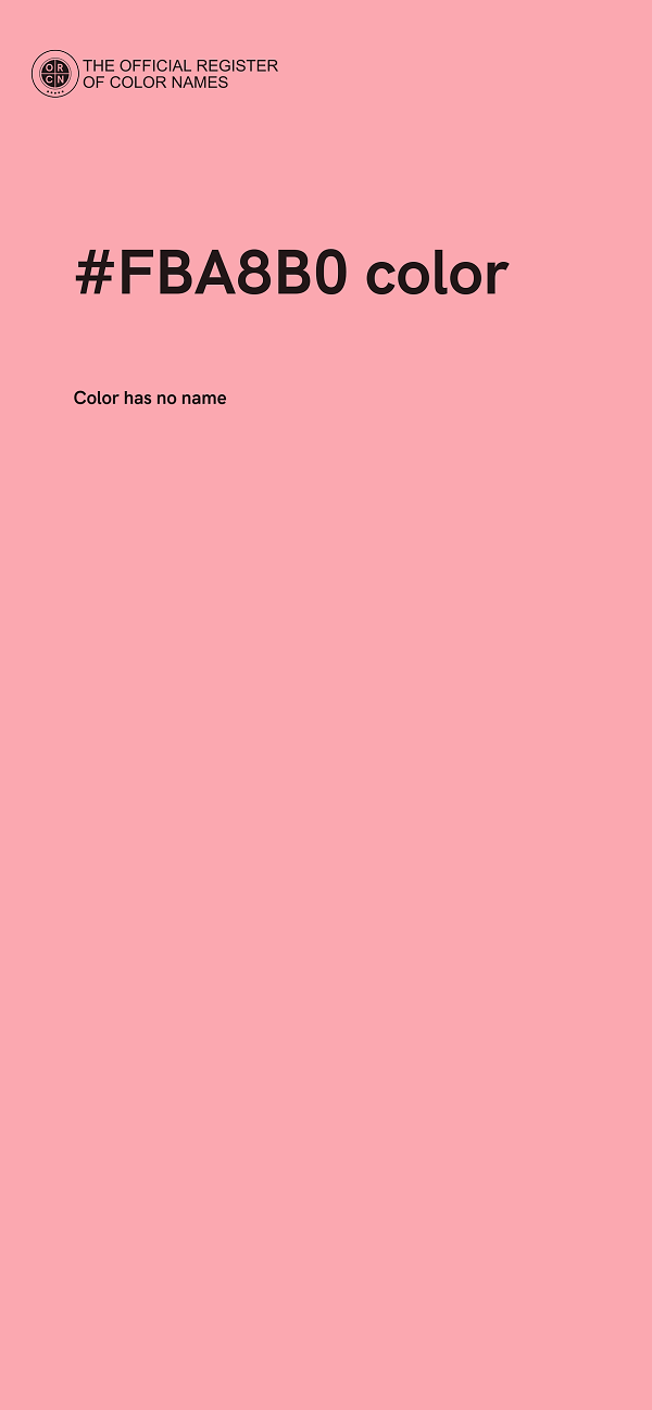 #FBA8B0 color image