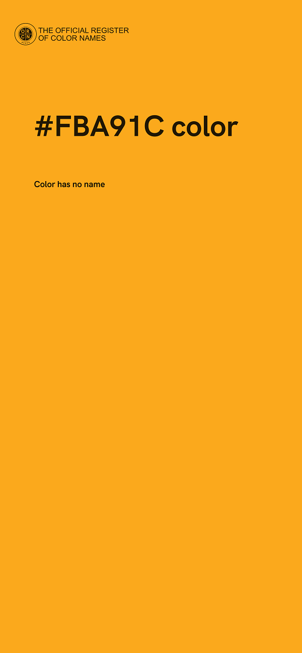 #FBA91C color image