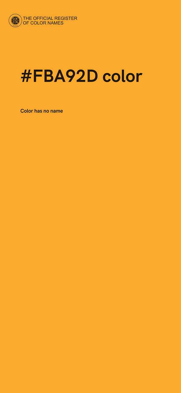 #FBA92D color image
