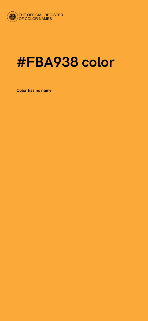 #FBA938 color image