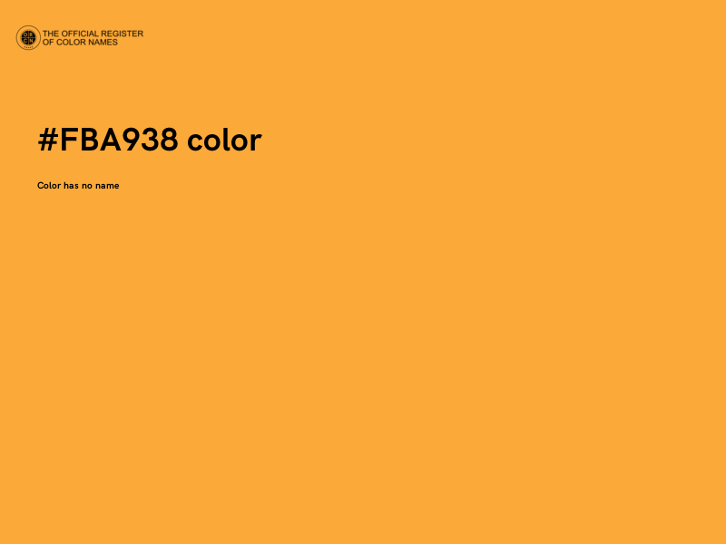 #FBA938 color image