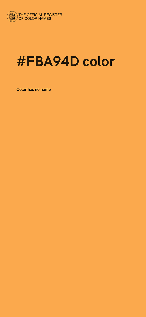 #FBA94D color image