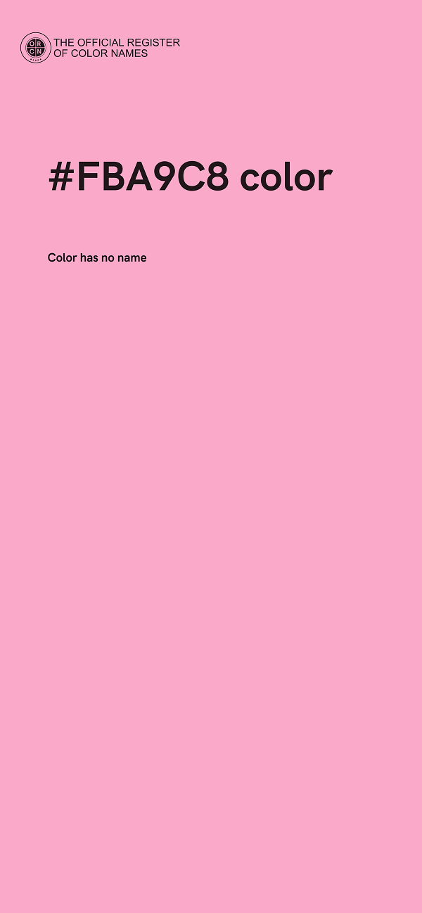 #FBA9C8 color image