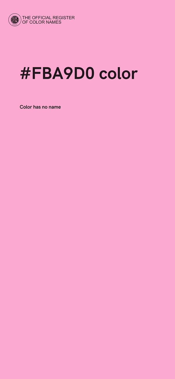 #FBA9D0 color image