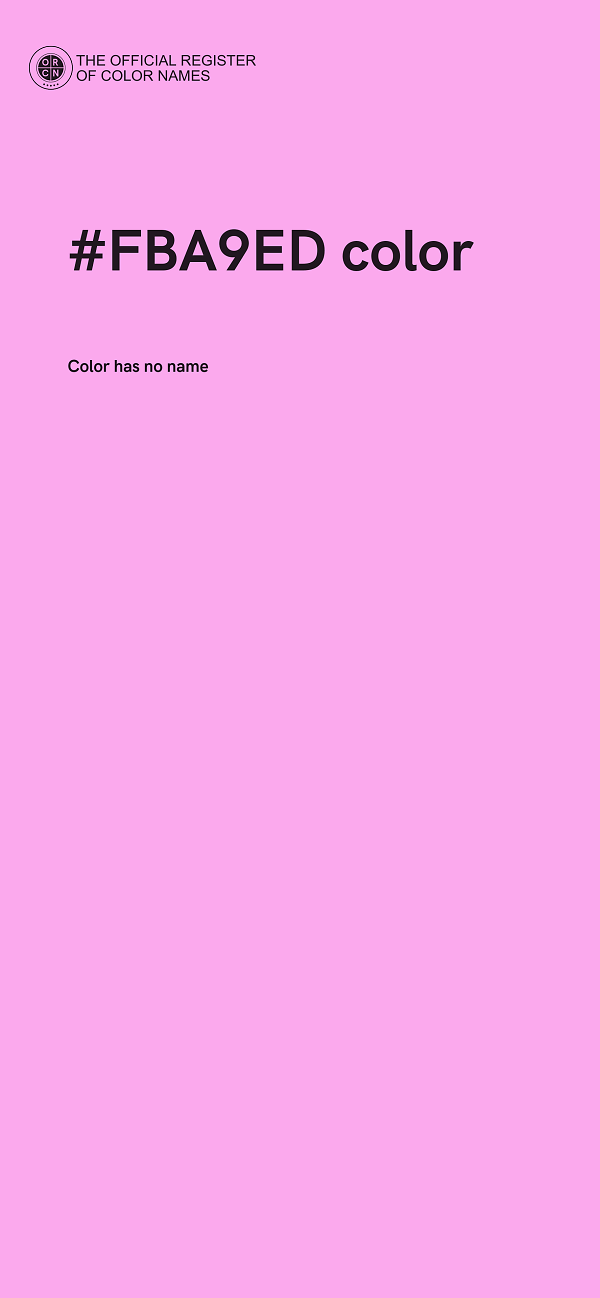 #FBA9ED color image