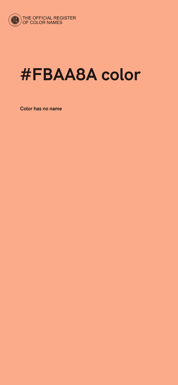 #FBAA8A color image