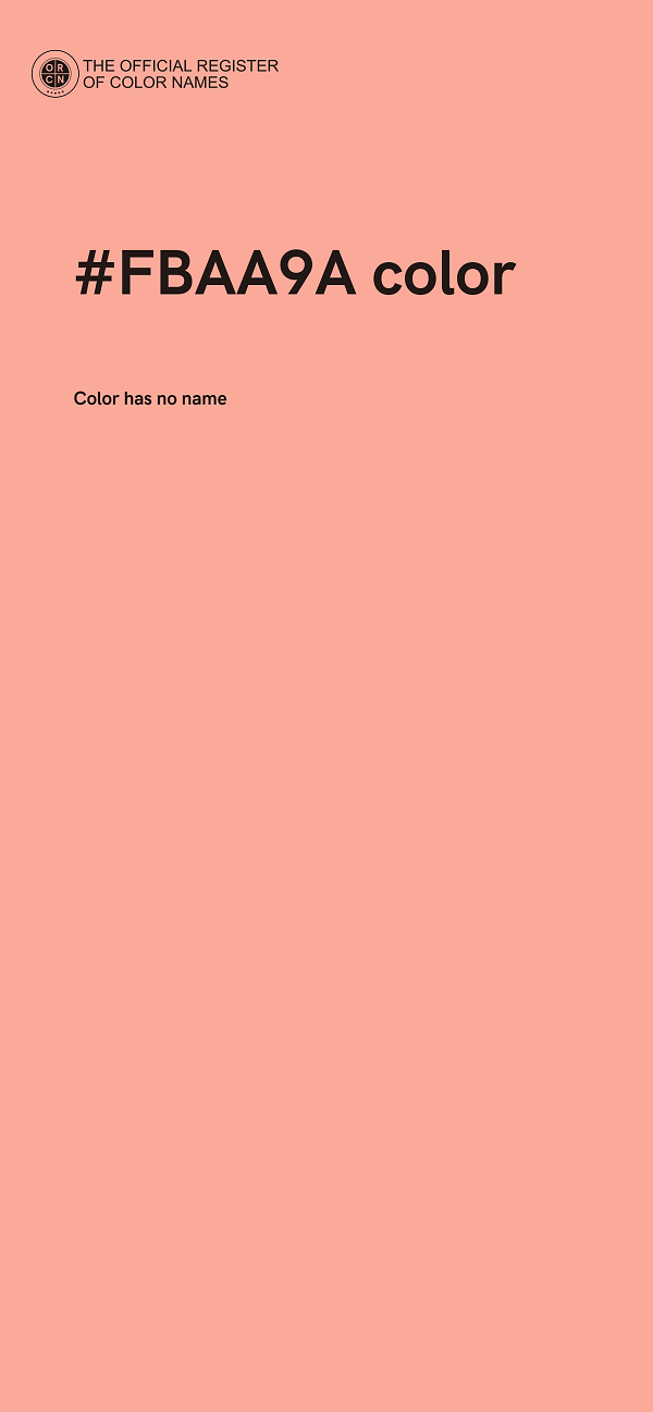 #FBAA9A color image