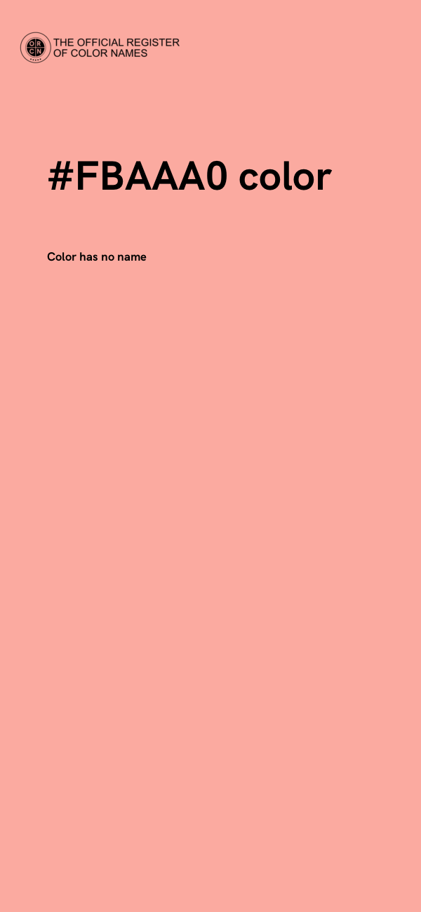 #FBAAA0 color image
