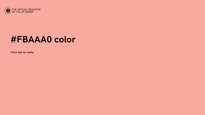 #FBAAA0 color image