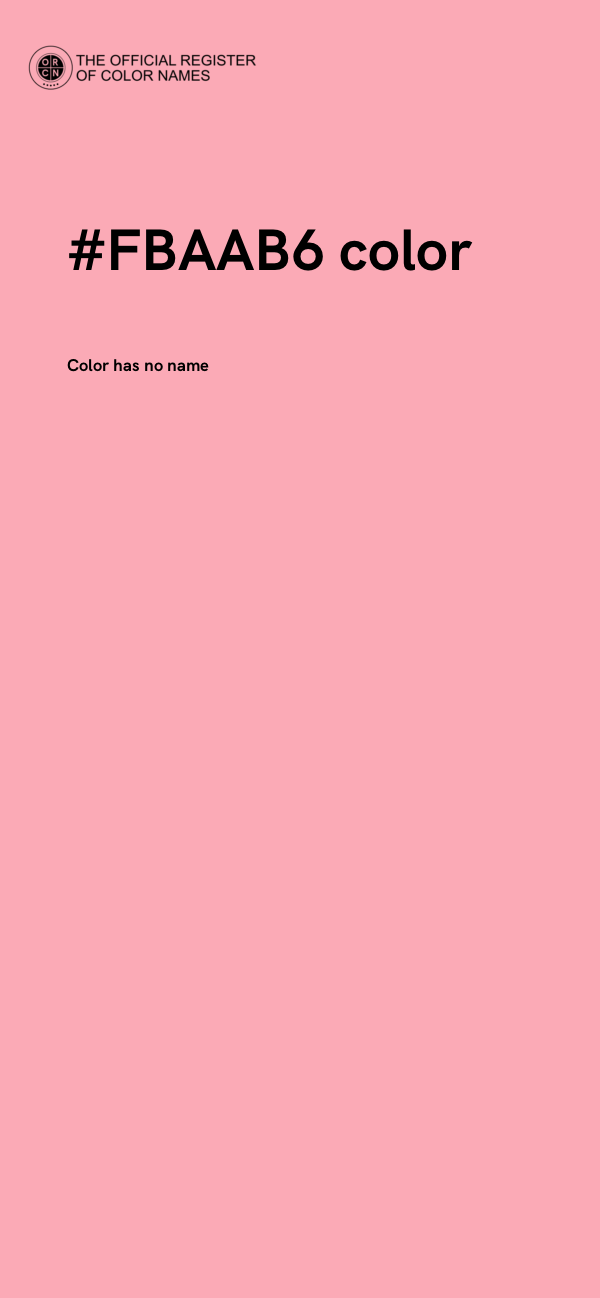 #FBAAB6 color image