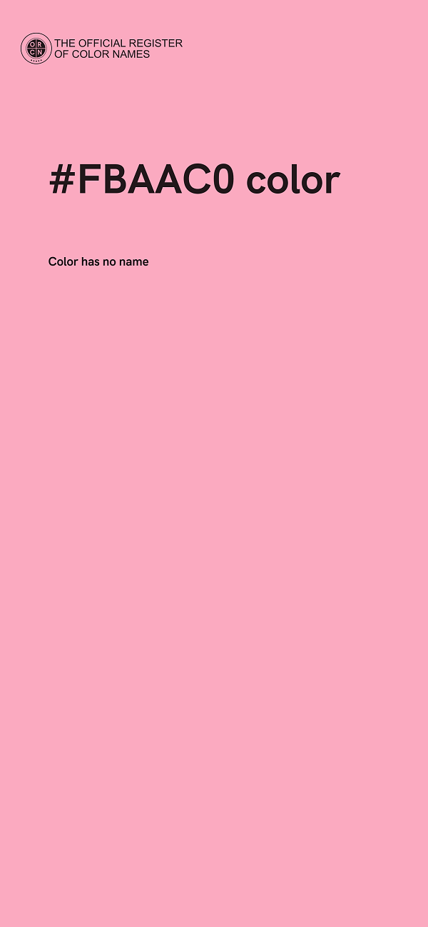 #FBAAC0 color image