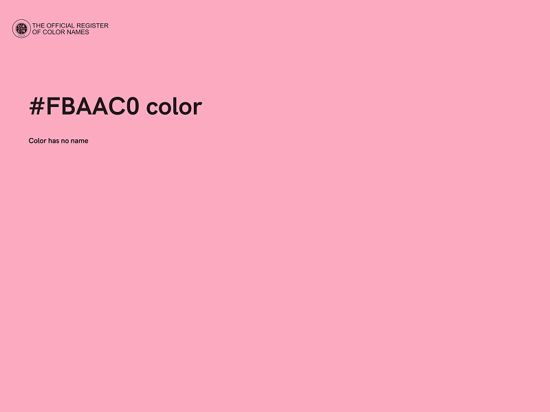 #FBAAC0 color image