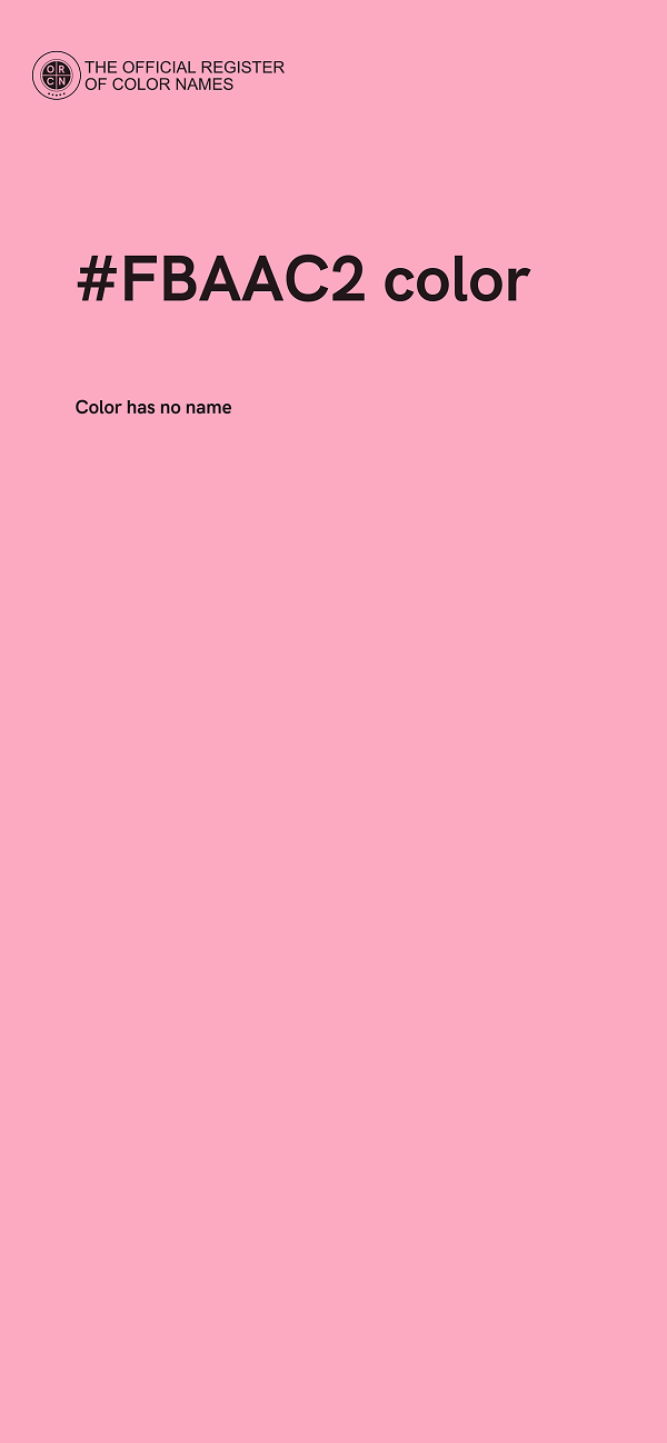 #FBAAC2 color image