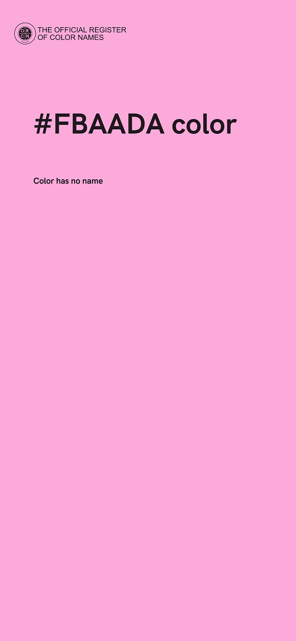 #FBAADA color image