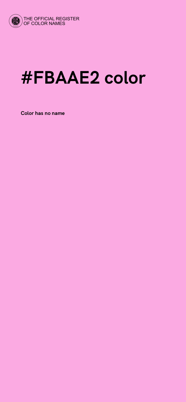 #FBAAE2 color image
