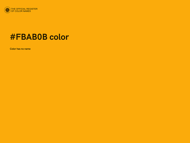 #FBAB0B color image