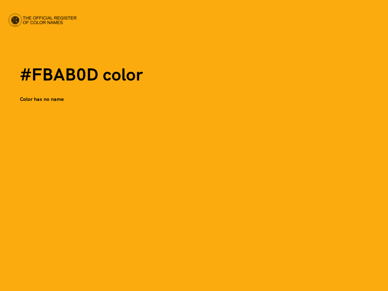 #FBAB0D color image