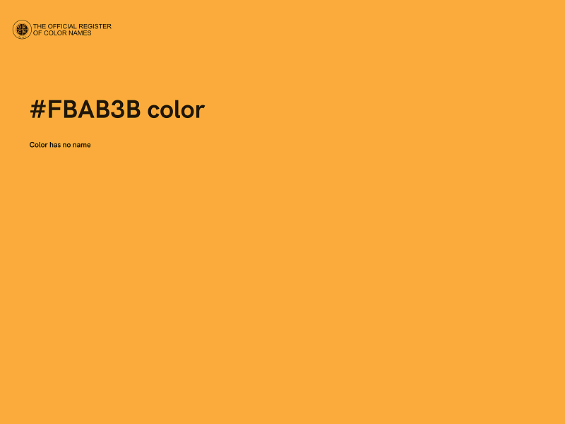 #FBAB3B color image