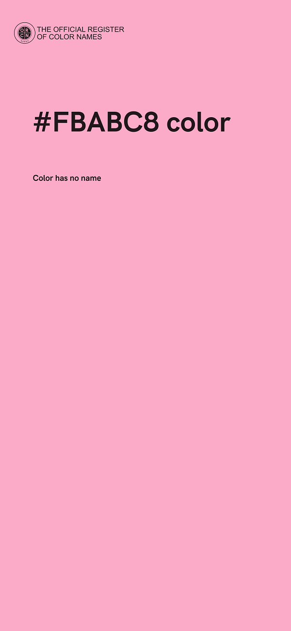 #FBABC8 color image