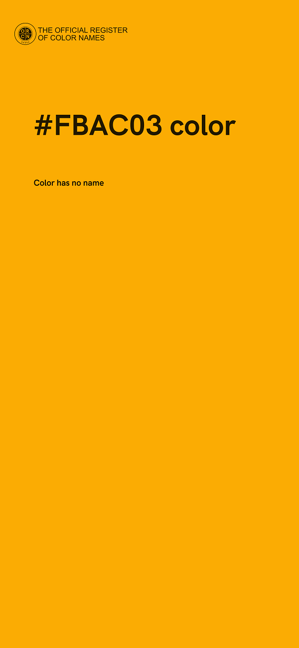 #FBAC03 color image