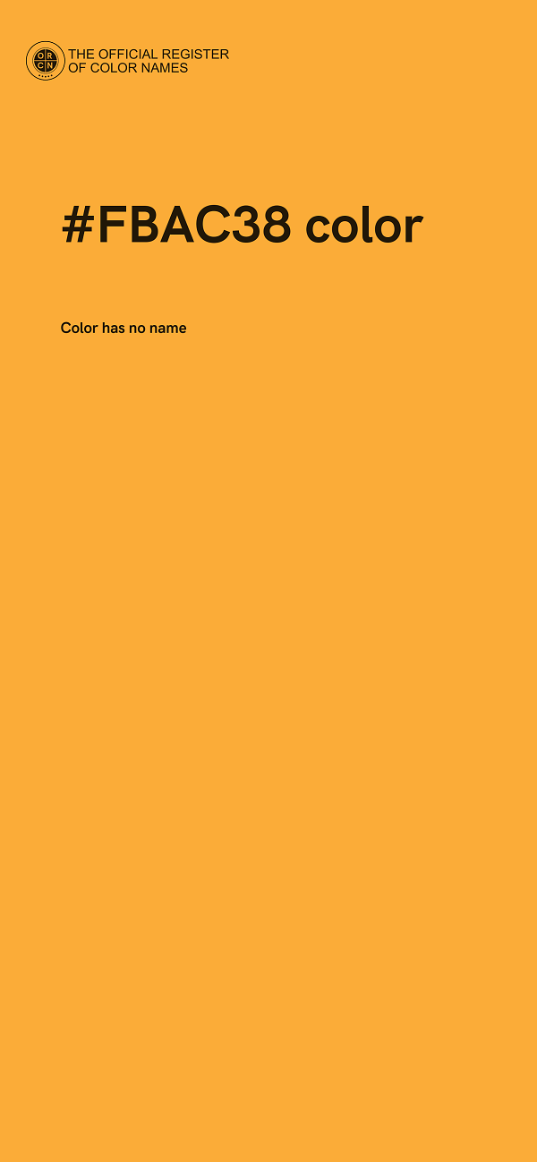#FBAC38 color image