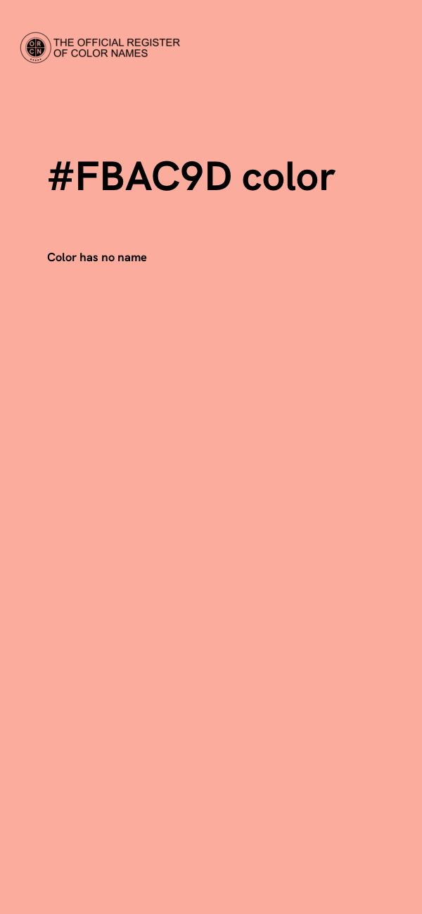 #FBAC9D color image