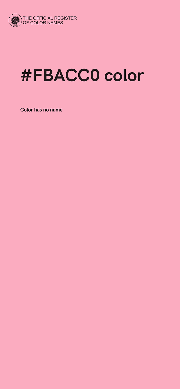 #FBACC0 color image