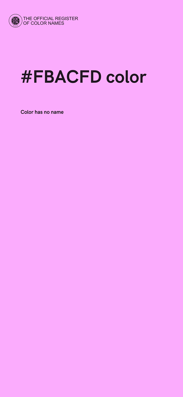#FBACFD color image