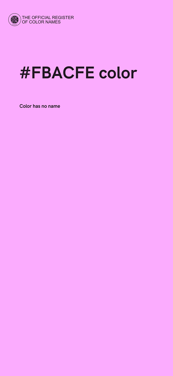 #FBACFE color image