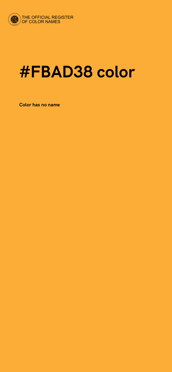 #FBAD38 color image