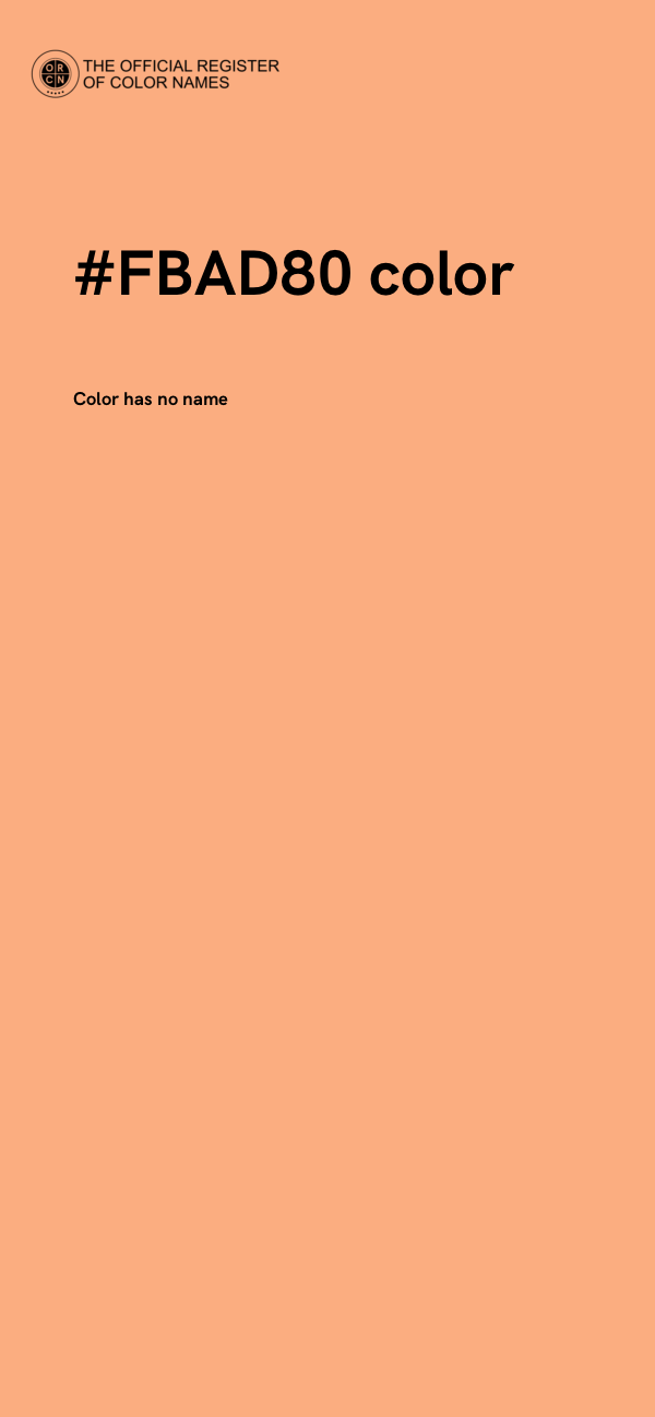 #FBAD80 color image