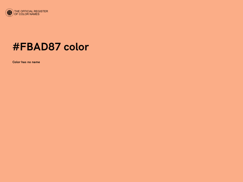 #FBAD87 color image