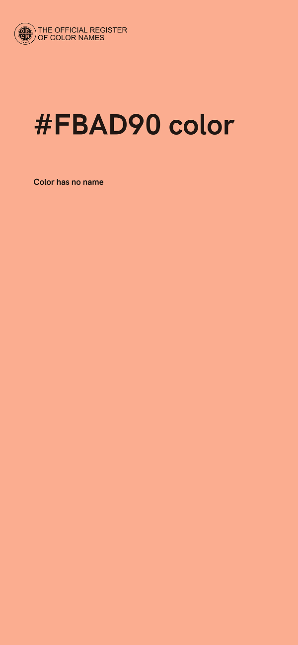 #FBAD90 color image