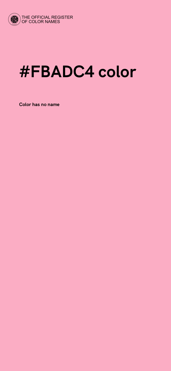 #FBADC4 color image