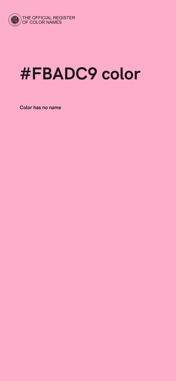 #FBADC9 color image