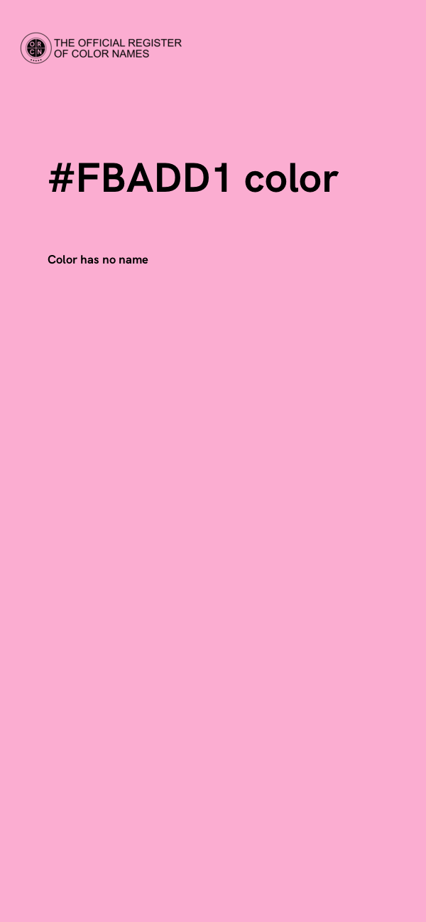 #FBADD1 color image