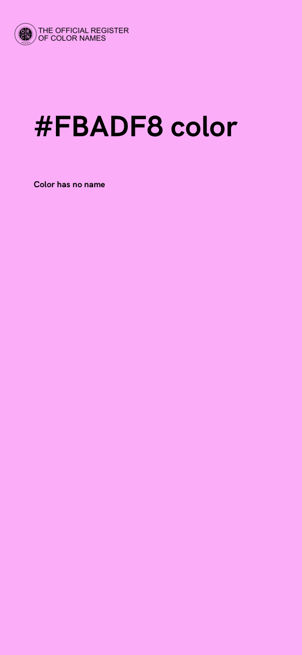 #FBADF8 color image